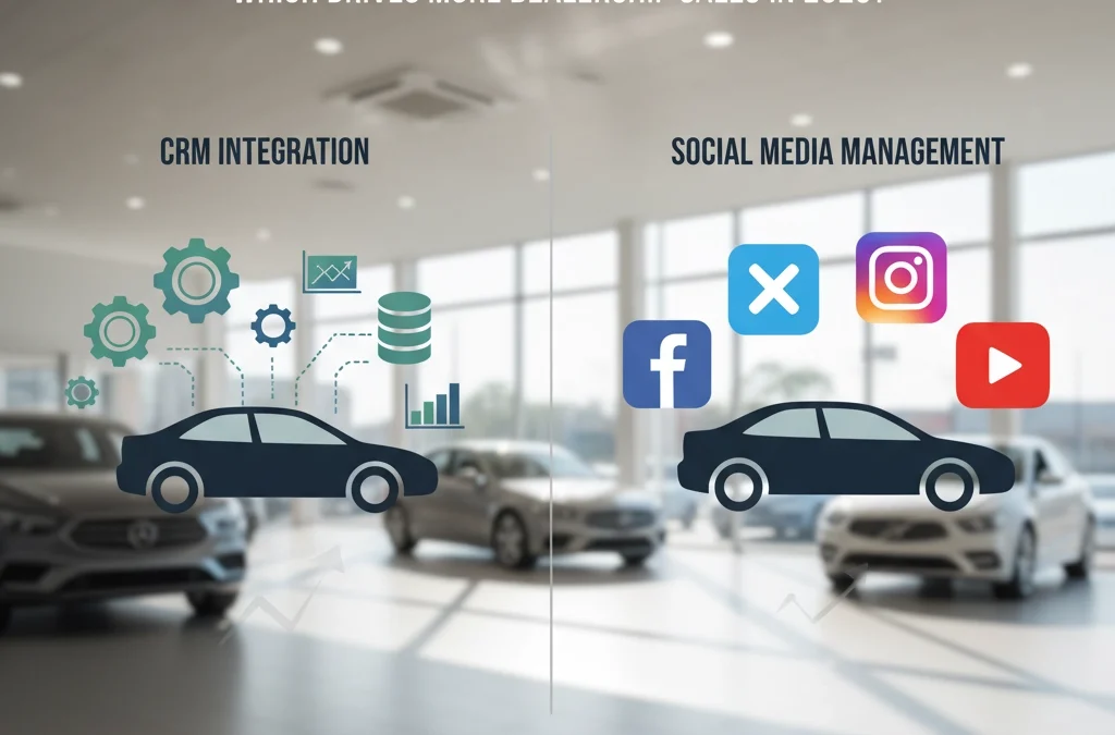 CRM Integration Vs Social Media Management: Which Drives More Dealership Sales in 2025?