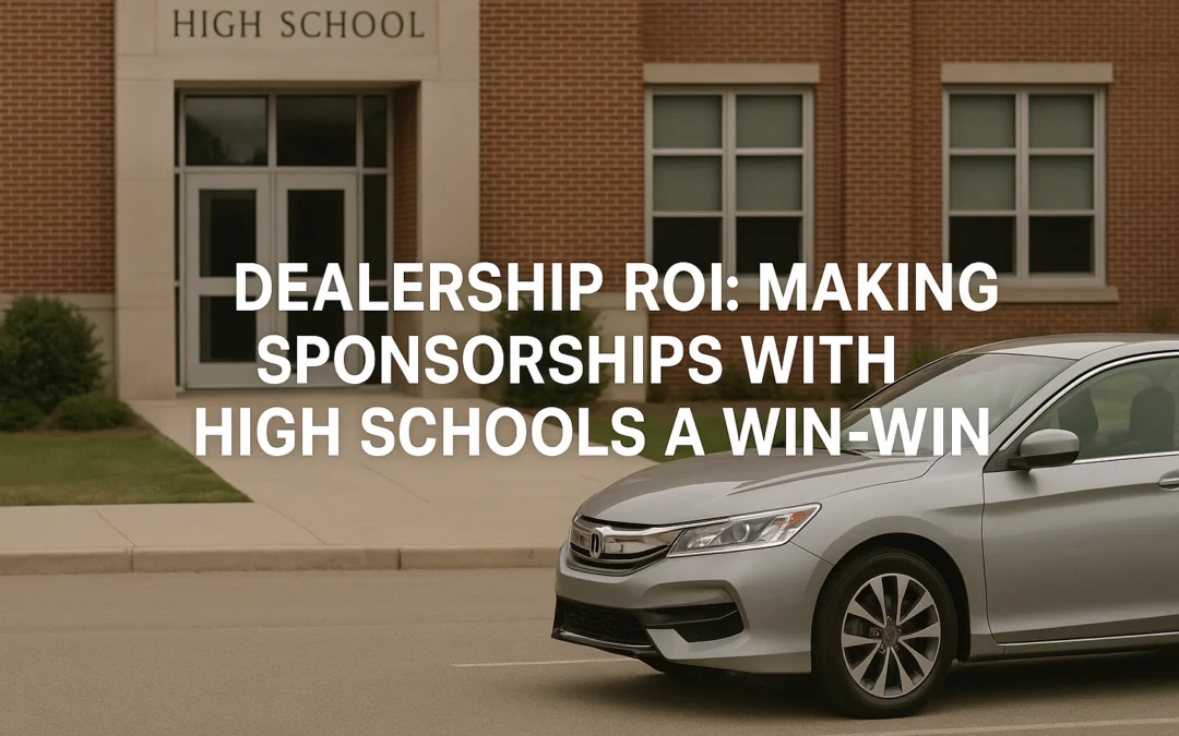 Dealership ROI: Making Sponsorships with High Schools a Win-Win