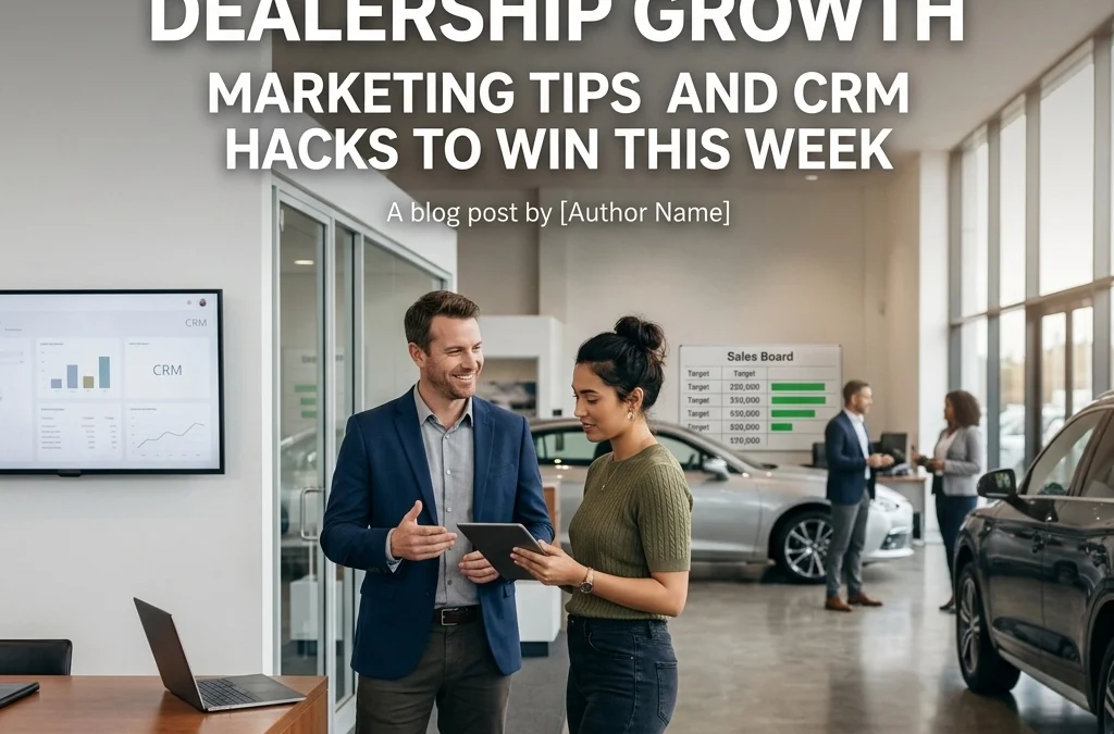 The Ultimate Guide to Dealership Growth: Marketing Tips and CRM Hacks to Win This Week